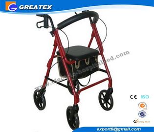 Облегченный складывая ходок колеса rollator 4, складывая гуляя рамки для пожилых людей