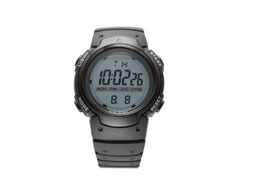 Случай PU анти- - сотрястите черный вахту спорта LCD водоустойчивый/wristwatch людей