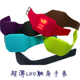 Водоустойчивый вахта Wristband силикона спортов, вахта водить экрана касания