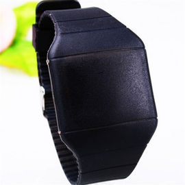 Экран касания СИД цифров Wristband силикона спортов желтых людей/женщин