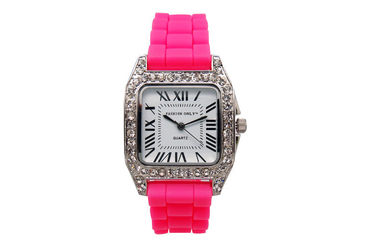 Диапазон вахты силикона wristwatches диаманта Bling вахты кварца дамы 1 ATM