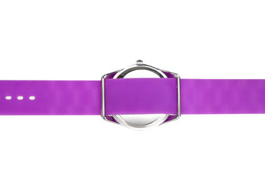 Jelly дама Силикон Wristband Наблюдать водоустойчивый, планка диаманта Hermosa розовая