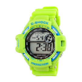 Людей вахт спортов цифров силикона wristwatch кварца водоустойчивых многофункциональных