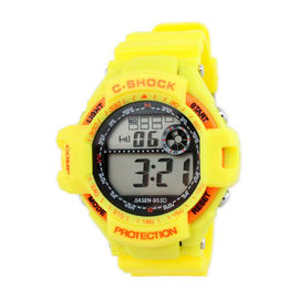 Людей вахт спортов цифров силикона wristwatch кварца водоустойчивых многофункциональных