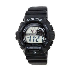 Напольный взрослый черный wristwatch цифров планки 24 системы часа, упорной воды