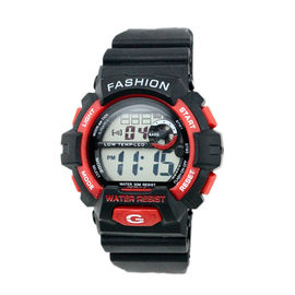 Напольный взрослый черный wristwatch цифров планки 24 системы часа, упорной воды