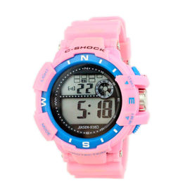 Профессионал wristwatch дам цифров цветастого диапазона PVC многофункциональный