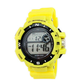 Профессионал wristwatch дам цифров цветастого диапазона PVC многофункциональный