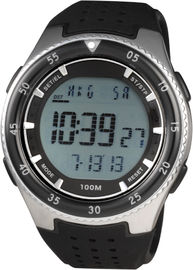 Вахта круглых Sporty Gents людей цифровой с хронографом воды 100m упорным