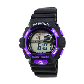 Напольный взрослый черный wristwatch цифров планки 24 системы часа, упорной воды